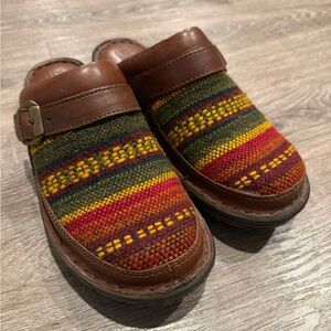 Born Women’s Leather/Fabric Clog